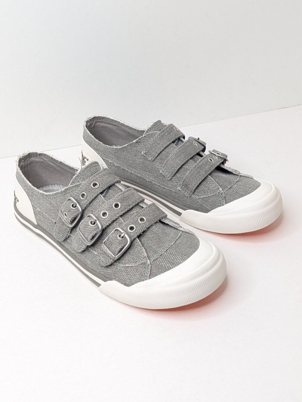 Rocket Dog Jolissa Casual Buckle Sneakers Grey Womens 8